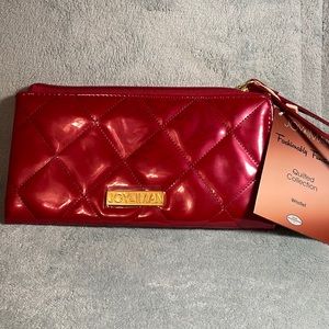 Joy & Iman Quilted Wristlet NWT Red